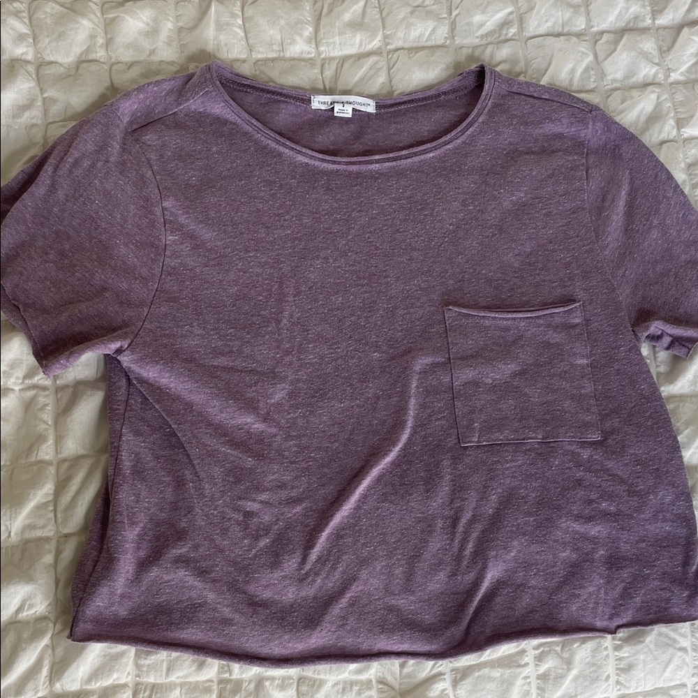 Threads 4 Thought Heathered Purple Short Sleeve Tee
